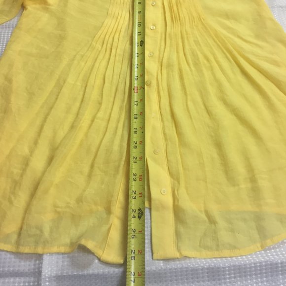 Fever yellow Blouse Size M - Picture 10 of 11